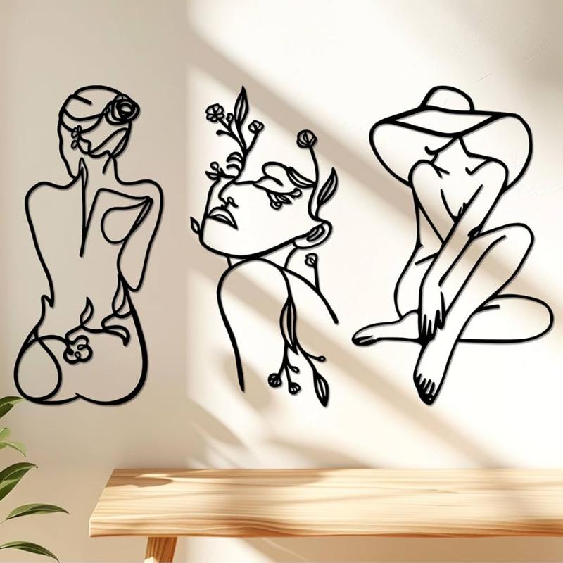 Sculpture murale design abstraite en bois et métal, art contemporain pour décoration intérieure